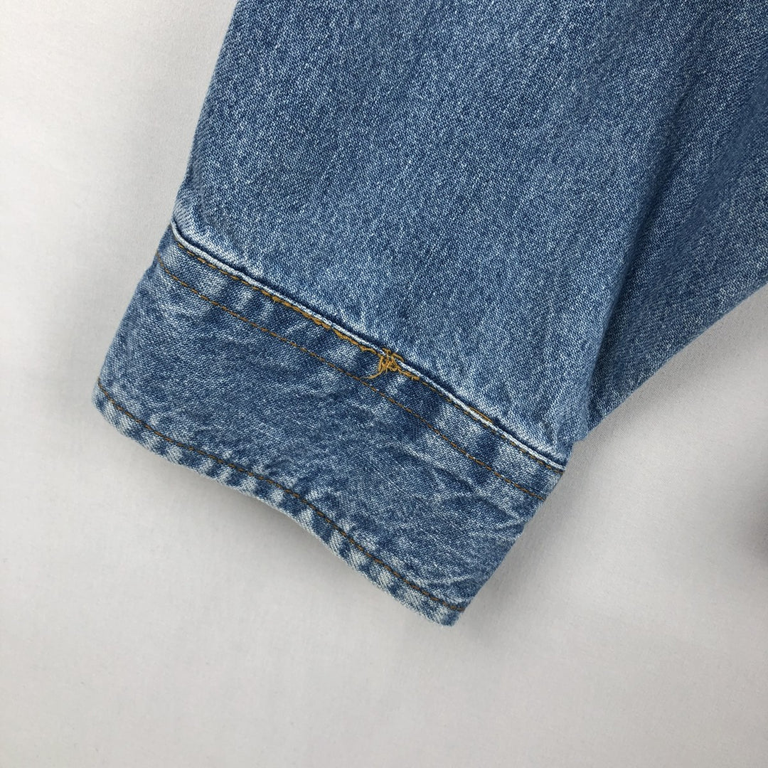 90'S Levi's Long Sleeve Denim Shirt, Men's Size L, Vintage cotton blue type Vintage Second Hand