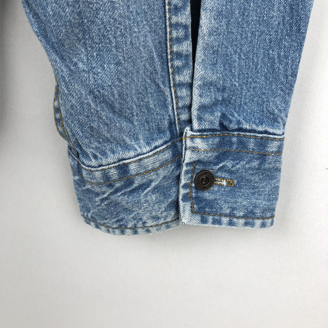 90'S Levi's Long Sleeve Denim Shirt, Men's Size L, Vintage cotton blue type Vintage Second Hand
