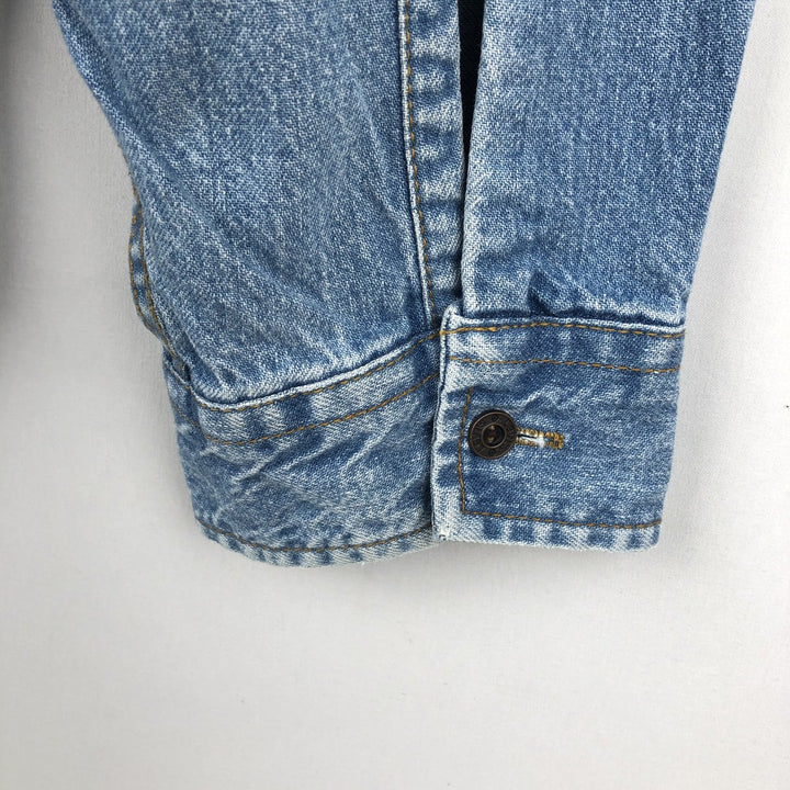90'S Levi's Long Sleeve Denim Shirt, Men's Size L, Vintage cotton blue type Vintage Second Hand