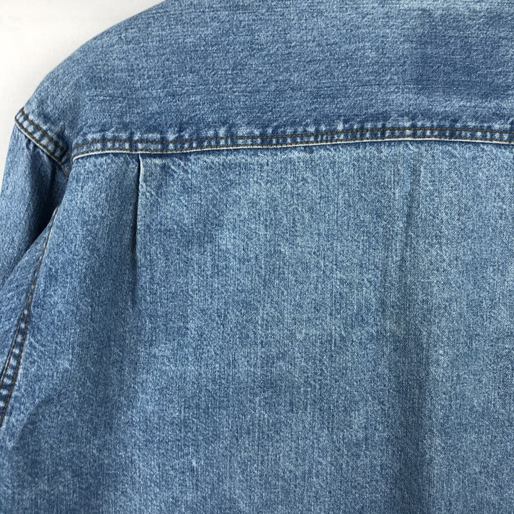 90'S Levi's Long Sleeve Denim Shirt, Men's Size L, Vintage cotton blue type Vintage Second Hand