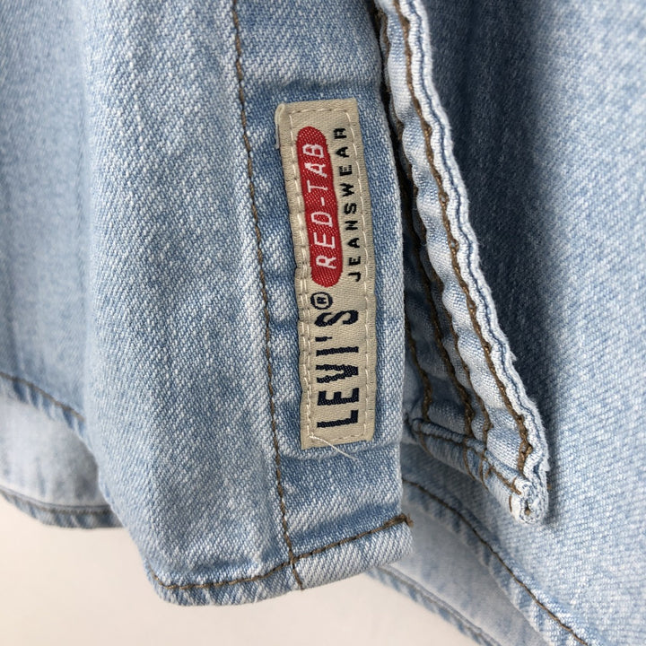 ~2000'S Levi's RED TAB Long-Sleeve Denim Shirt, Men's Size L (approx.) cotton Blue type light blue Vintage Second Hand