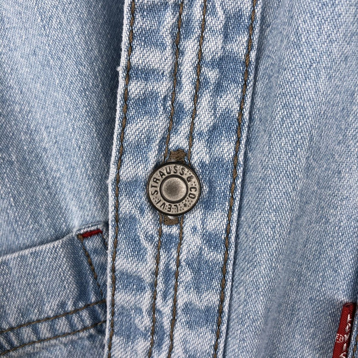 ~2000'S Levi's RED TAB Long-Sleeve Denim Shirt, Men's Size L (approx.) cotton Blue type light blue Vintage Second Hand