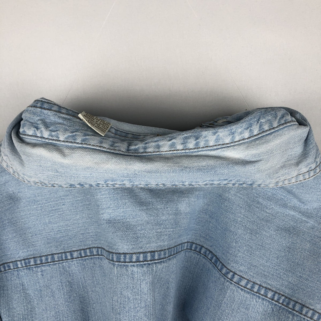 ~2000'S Levi's RED TAB Long-Sleeve Denim Shirt, Men's Size L (approx.) cotton Blue type light blue Vintage Second Hand