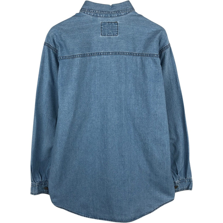 ~2000'S Levi's RED TAB Long-Sleeve Denim Shirt, Men's Size M (approx.) cotton Blue type light blue Vintage Second Hand