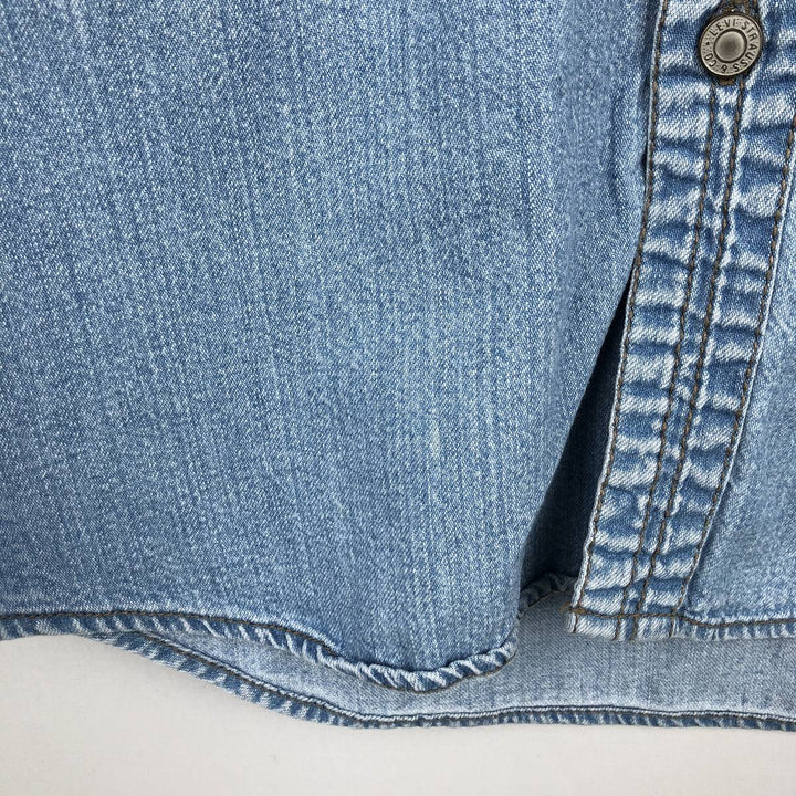 ~2000'S Levi's RED TAB Long-Sleeve Denim Shirt, Men's Size M (approx.) cotton Blue type light blue Vintage Second Hand