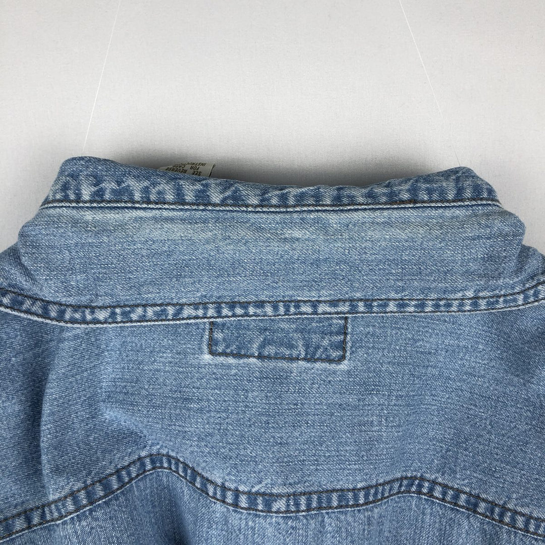 ~2000'S Levi's RED TAB Long-Sleeve Denim Shirt, Men's Size M (approx.) cotton Blue type light blue Vintage Second Hand