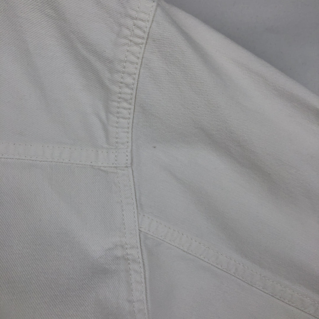 ~2000'S Levi's RED TAB Long-Sleeve White Denim Shirt, Men's Size L (approx.) cotton white type Vintage Second Hand