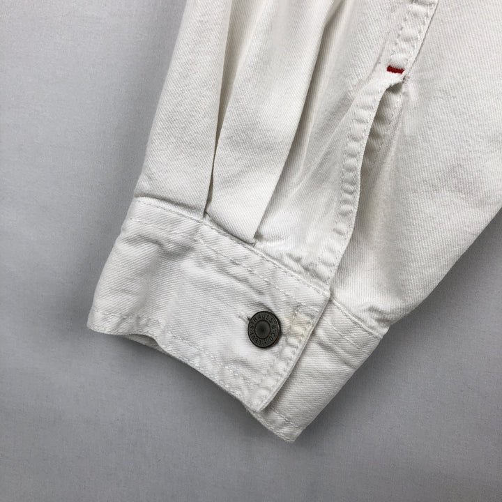 ~2000'S Levi's RED TAB Long-Sleeve White Denim Shirt, Men's Size L (approx.) cotton white type Vintage Second Hand