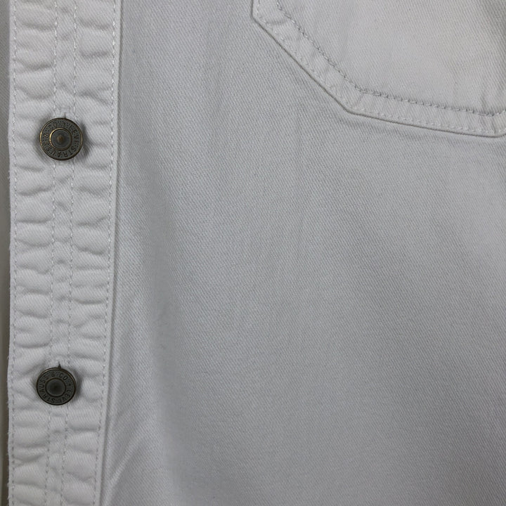 ~2000'S Levi's RED TAB Long-Sleeve White Denim Shirt, Men's Size L (approx.) cotton white type Vintage Second Hand