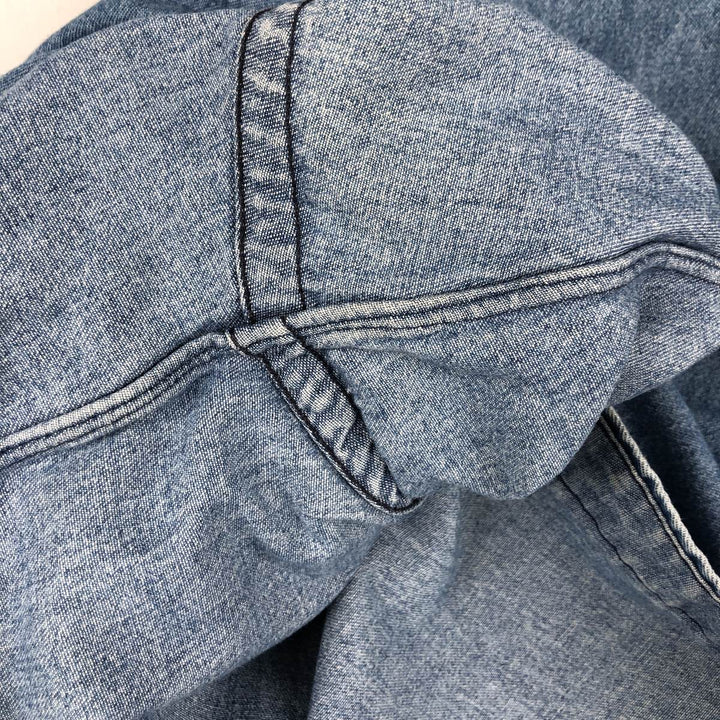 Ralph Lauren BLAKE Long-Sleeve Button-Down Denim Shirt, Men's Size L (approx.) cotton blue type Vintage Second Hand