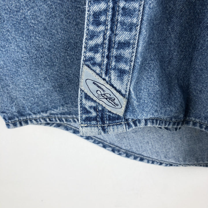90'S Levi's Long Sleeve Denim Shirt, Men's Size L, Vintage cotton blue type Vintage Second Hand