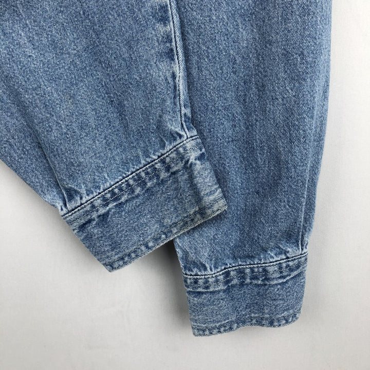 90'S Levi's Long Sleeve Denim Shirt, Men's Size L, Vintage cotton blue type Vintage Second Hand