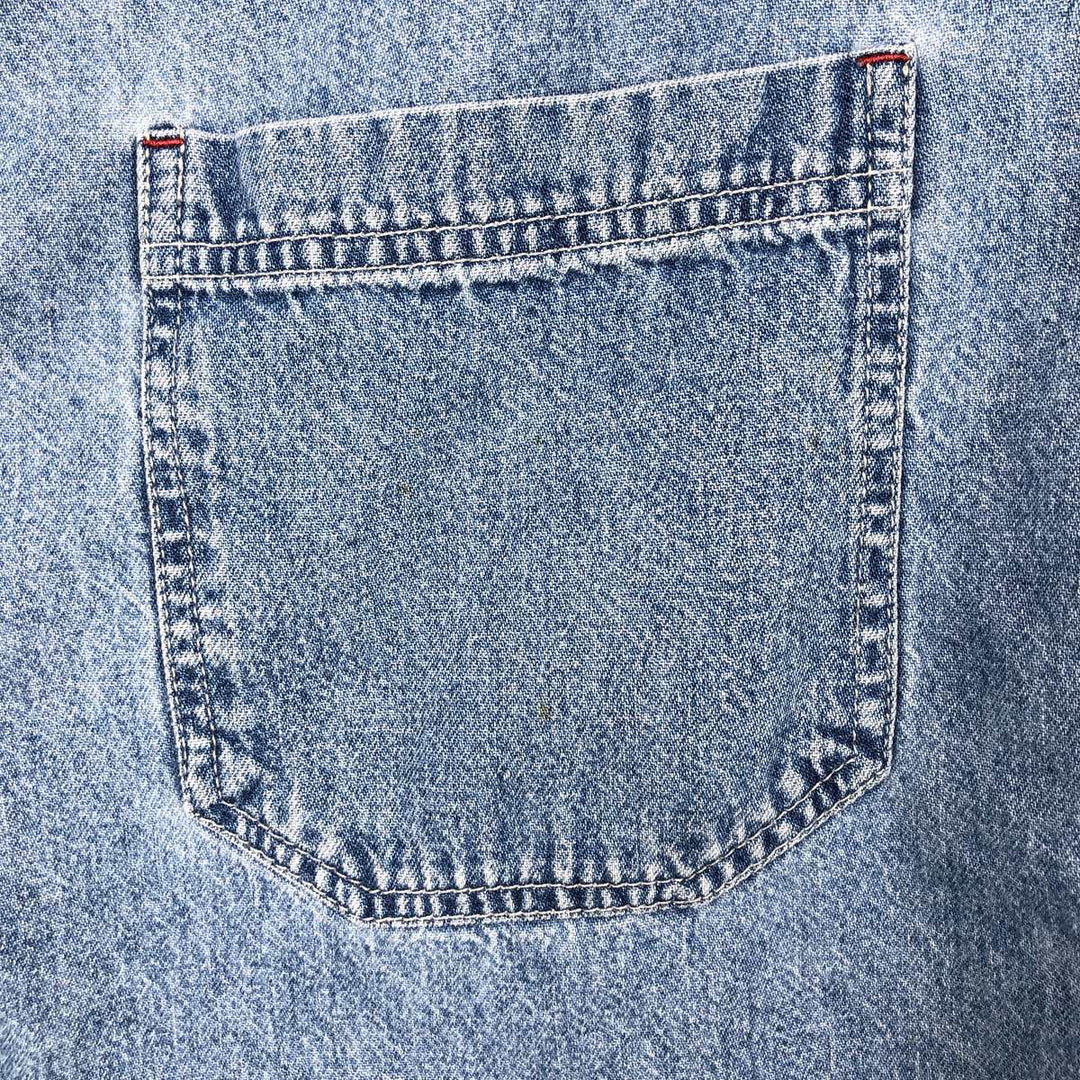 90'S Levi's Long Sleeve Denim Shirt, Men's Size L, Vintage cotton blue type Vintage Second Hand