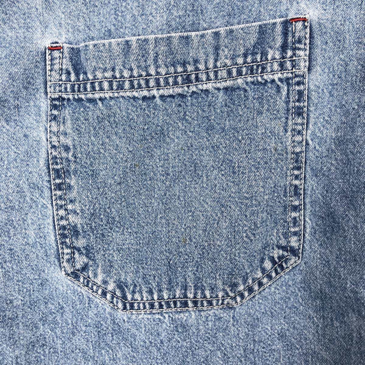 90'S Levi's Long Sleeve Denim Shirt, Men's Size L, Vintage cotton blue type Vintage Second Hand