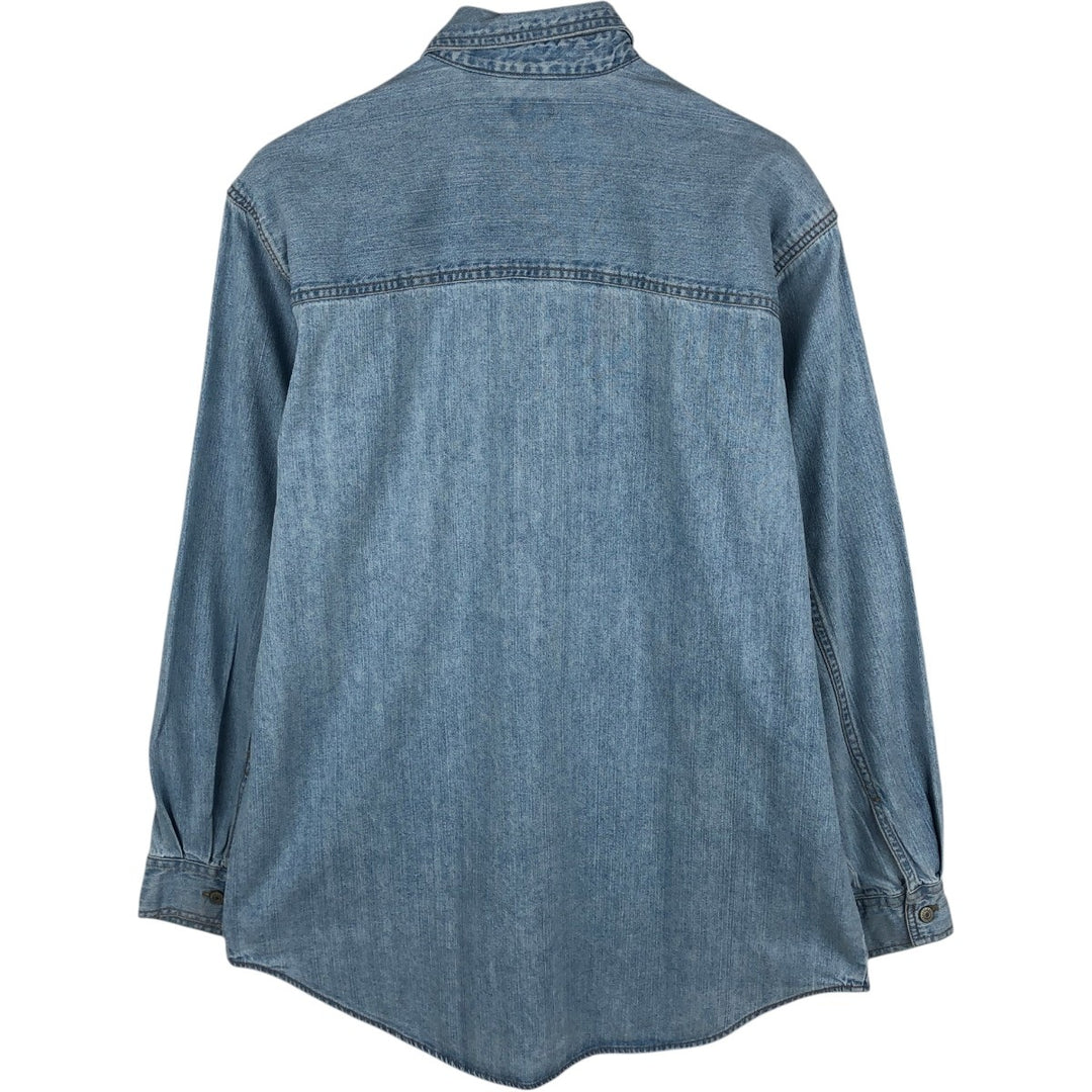 90s-00'S Levi's RED TAB Long-Sleeve Denim Shirt, Men's Size S (Equivalent), Vintage cotton Blue type light blue Vintage Second Hand