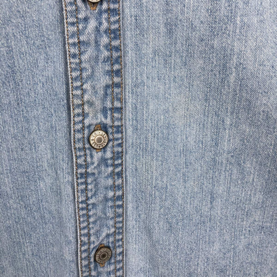90s-00'S Levi's RED TAB Long-Sleeve Denim Shirt, Men's Size S (Equivalent), Vintage cotton Blue type light blue Vintage Second Hand