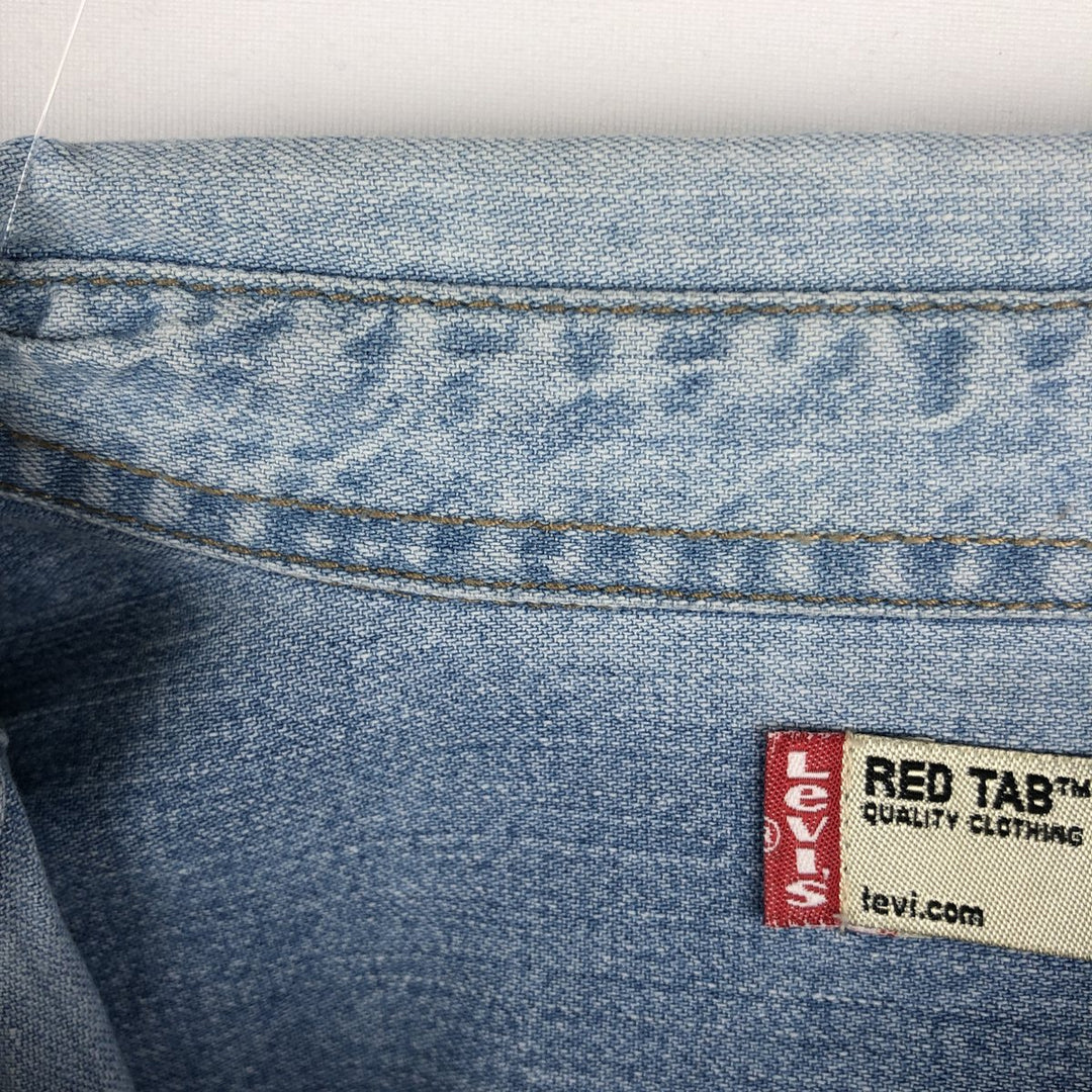Levi's Red Tab Long Sleeve Denim Shirt, Men's Size L cotton blue type Vintage Second Hand