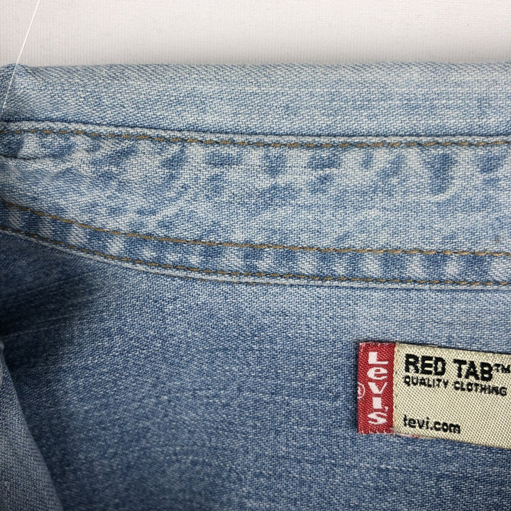 Levi's Red Tab Long Sleeve Denim Shirt, Men's Size L cotton blue type Vintage Second Hand