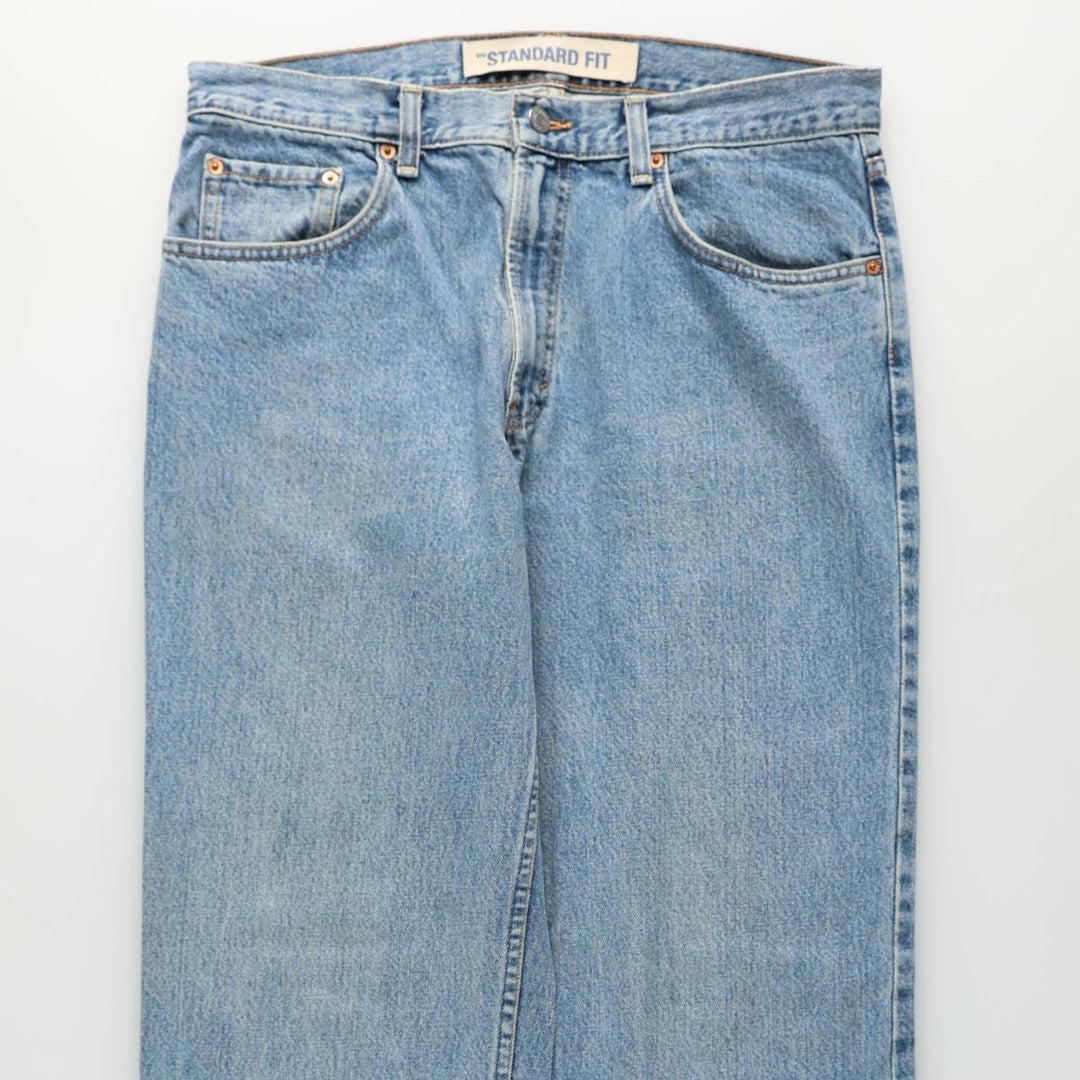90'S GAP STANDARD FIT Old GAP Tapered Denim Pants, Made in USA, Men's W35 (approx.), Vintage cotton blue type Vintage Second Hand
