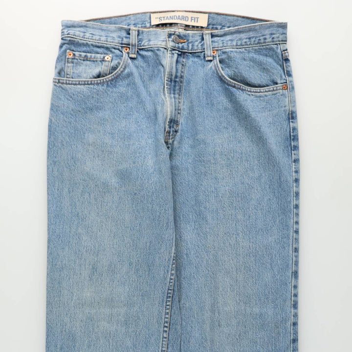 90'S GAP STANDARD FIT Old GAP Tapered Denim Pants, Made in USA, Men's W35 (approx.), Vintage cotton blue type Vintage Second Hand