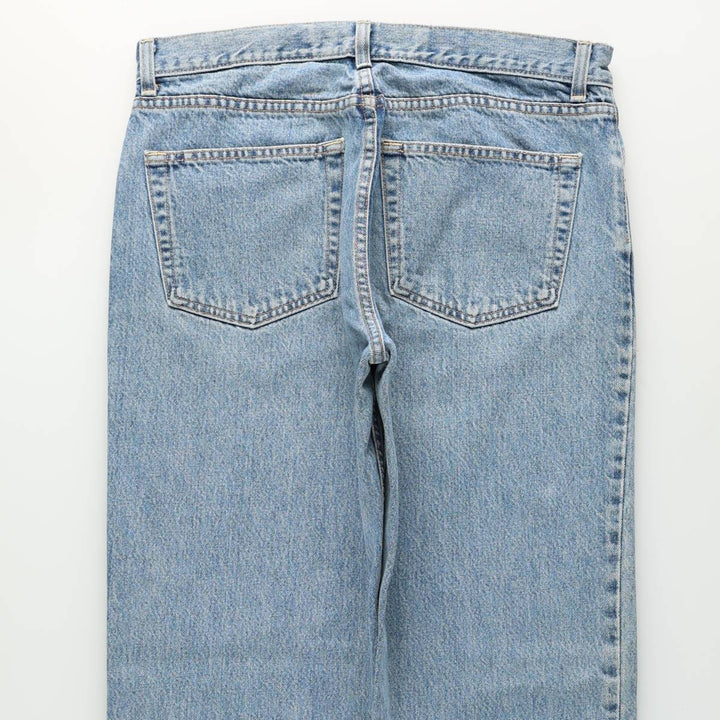 90'S GAP STANDARD FIT Old GAP Tapered Denim Pants, Made in USA, Men's W35 (approx.), Vintage cotton blue type Vintage Second Hand
