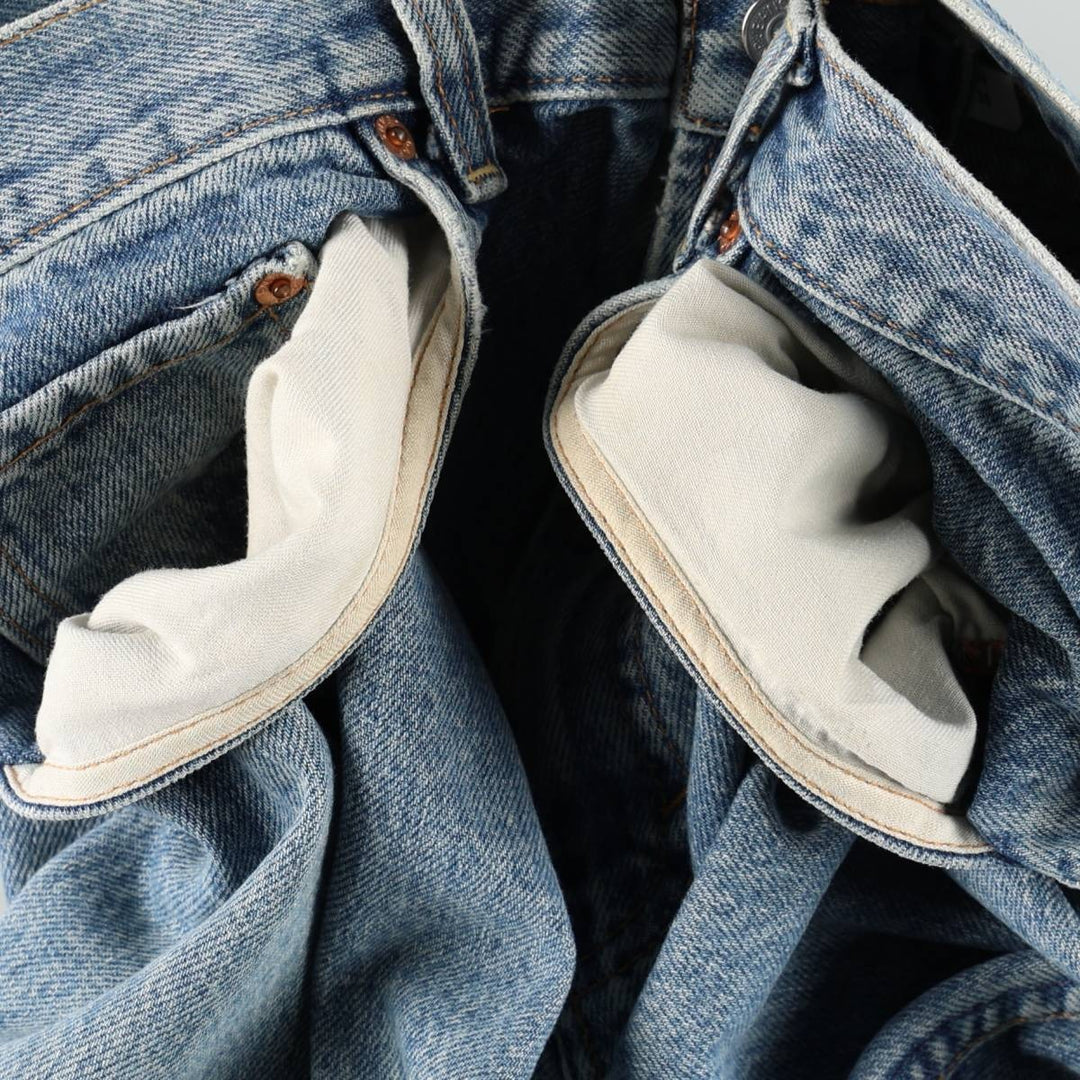 90'S GAP STANDARD FIT Old GAP Tapered Denim Pants, Made in USA, Men's W35 (approx.), Vintage cotton blue type Vintage Second Hand