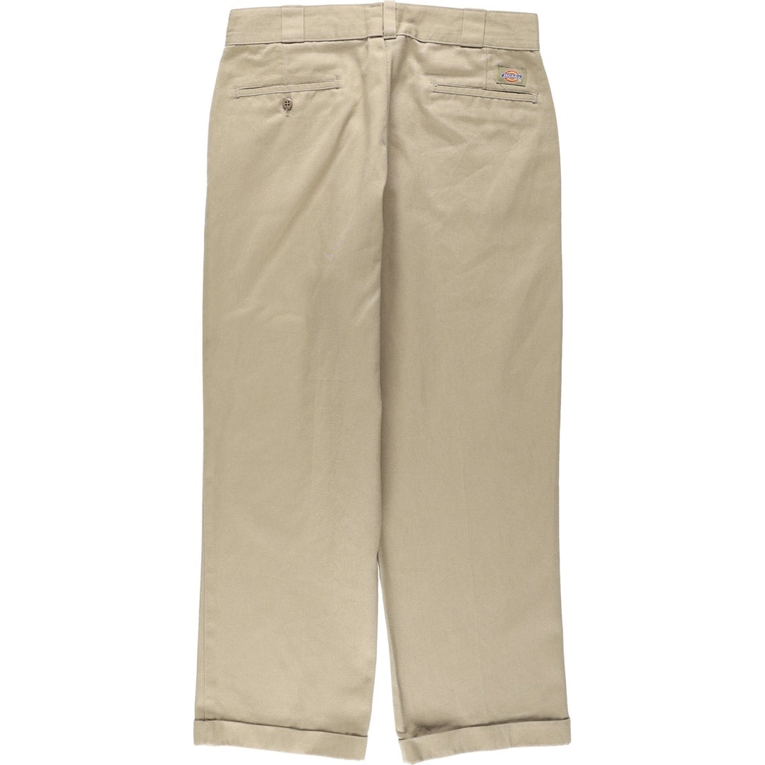Dickies Work Pants Men's W33 unclear Beige type Vintage Second Hand