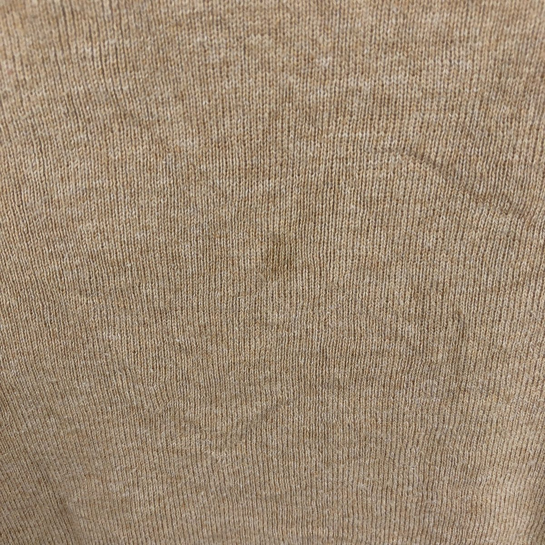 Ralph Lauren POLO by Ralph Lauren V-neck Pima cotton knit sweater, men's size M Pima Cotton Camel type Vintage Second Hand