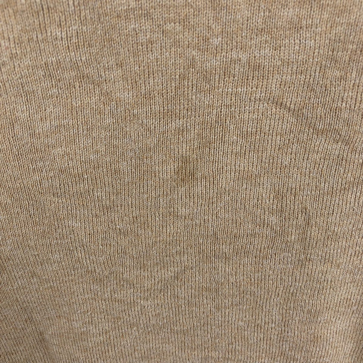 Ralph Lauren POLO by Ralph Lauren V-neck Pima cotton knit sweater, men's size M Pima Cotton Camel type Vintage Second Hand