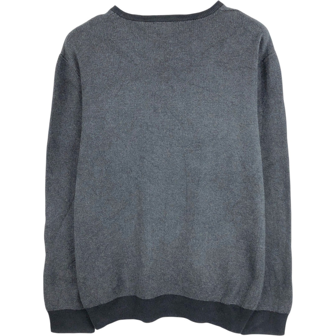 Calvin Klein Cotton Knit Sweater, Men's Size XL cotton black type Vintage Second Hand