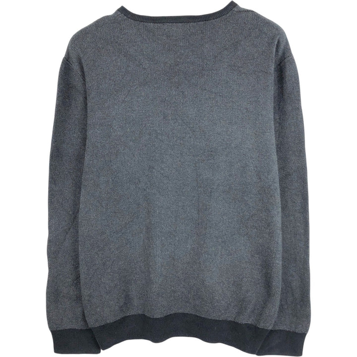 Calvin Klein Cotton Knit Sweater, Men's Size XL cotton black type Vintage Second Hand