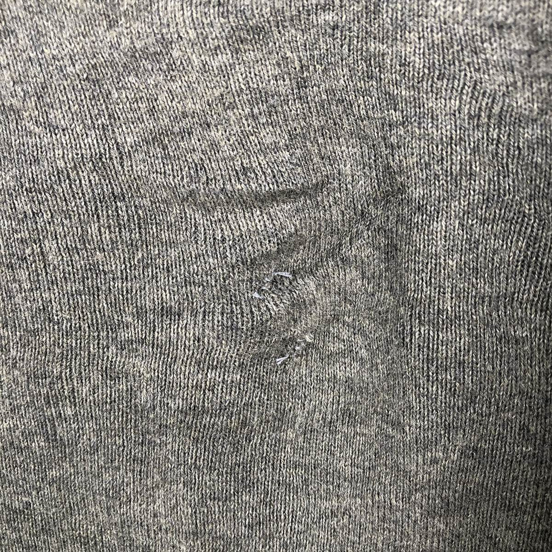 Ralph Lauren POLO by Ralph Lauren V-neck Pima cotton knit sweater, men's size L Pima Cotton gray type Vintage Second Hand