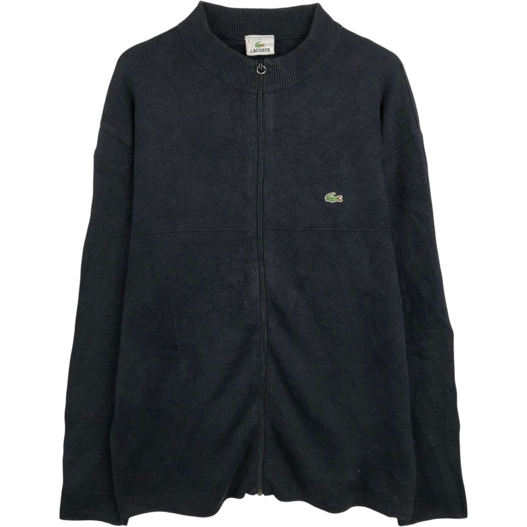 Lacoste Driver's Knit Sweater, Size 5, Men's L cotton black type Vintage Second Hand