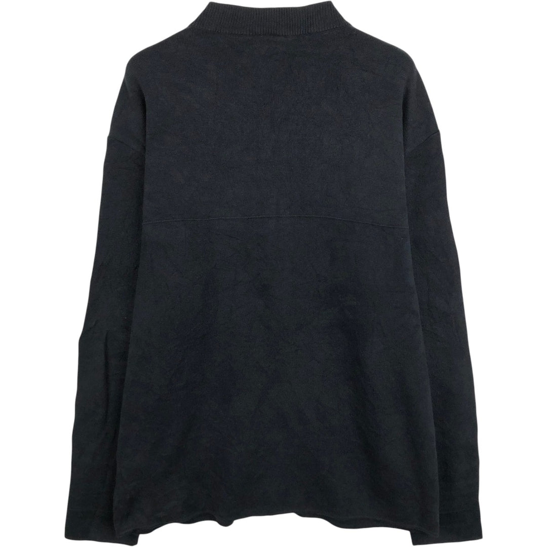 Lacoste Driver's Knit Sweater, Size 5, Men's L cotton black type Vintage Second Hand