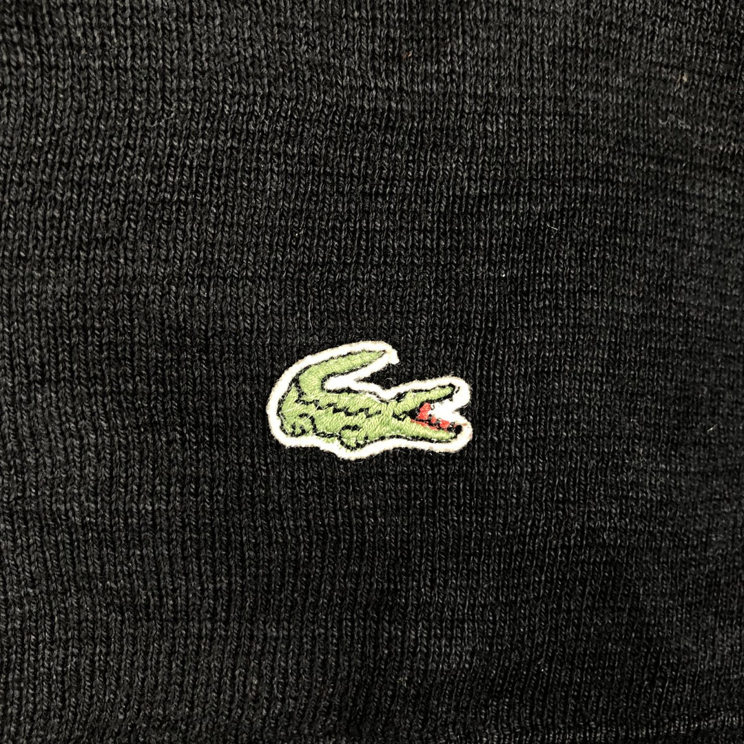 Lacoste Driver's Knit Sweater, Size 5, Men's L cotton black type Vintage Second Hand