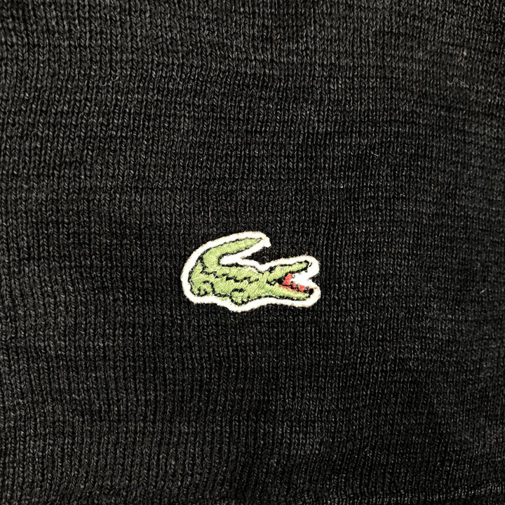 Lacoste Driver's Knit Sweater, Size 5, Men's L cotton black type Vintage Second Hand