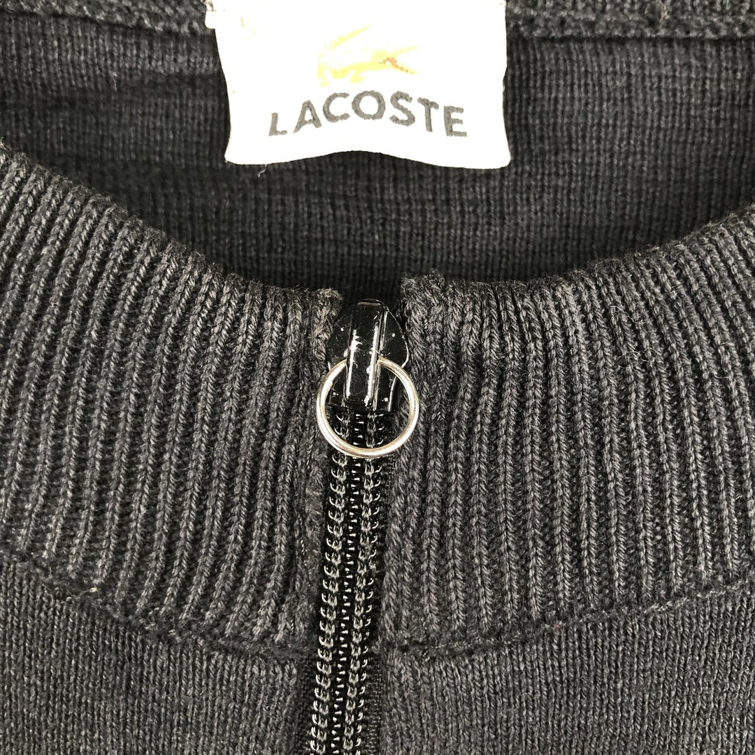 Lacoste Driver's Knit Sweater, Size 5, Men's L cotton black type Vintage Second Hand