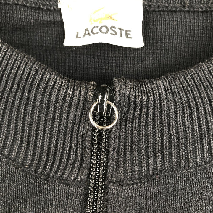 Lacoste Driver's Knit Sweater, Size 5, Men's L cotton black type Vintage Second Hand