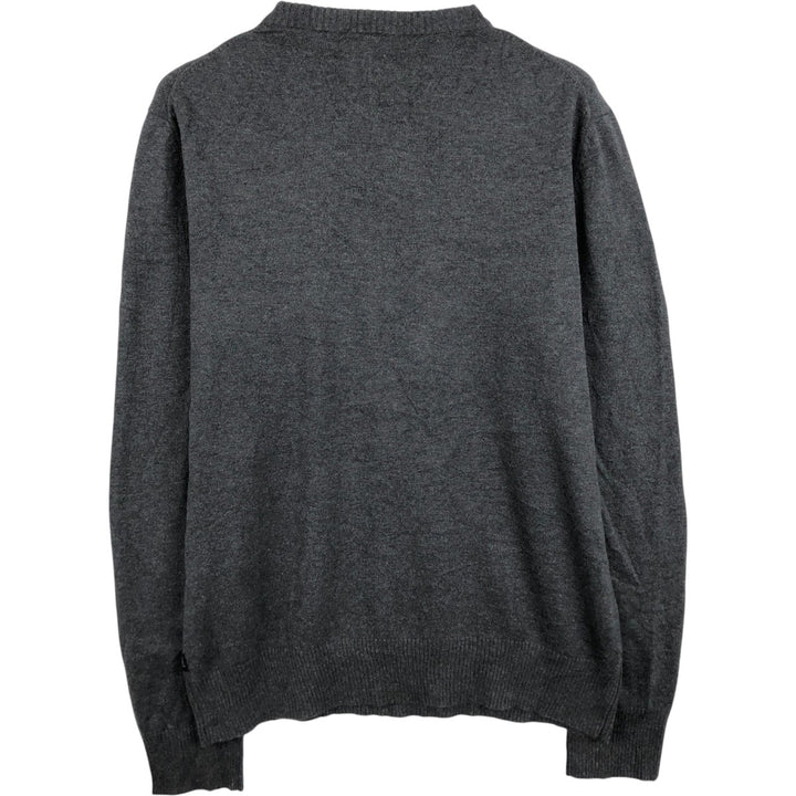 90s-00'S Calvin Klein JEANS cotton knit sweater, men's size M (approx.), vintage. cotton Charcoal Vintage Second Hand