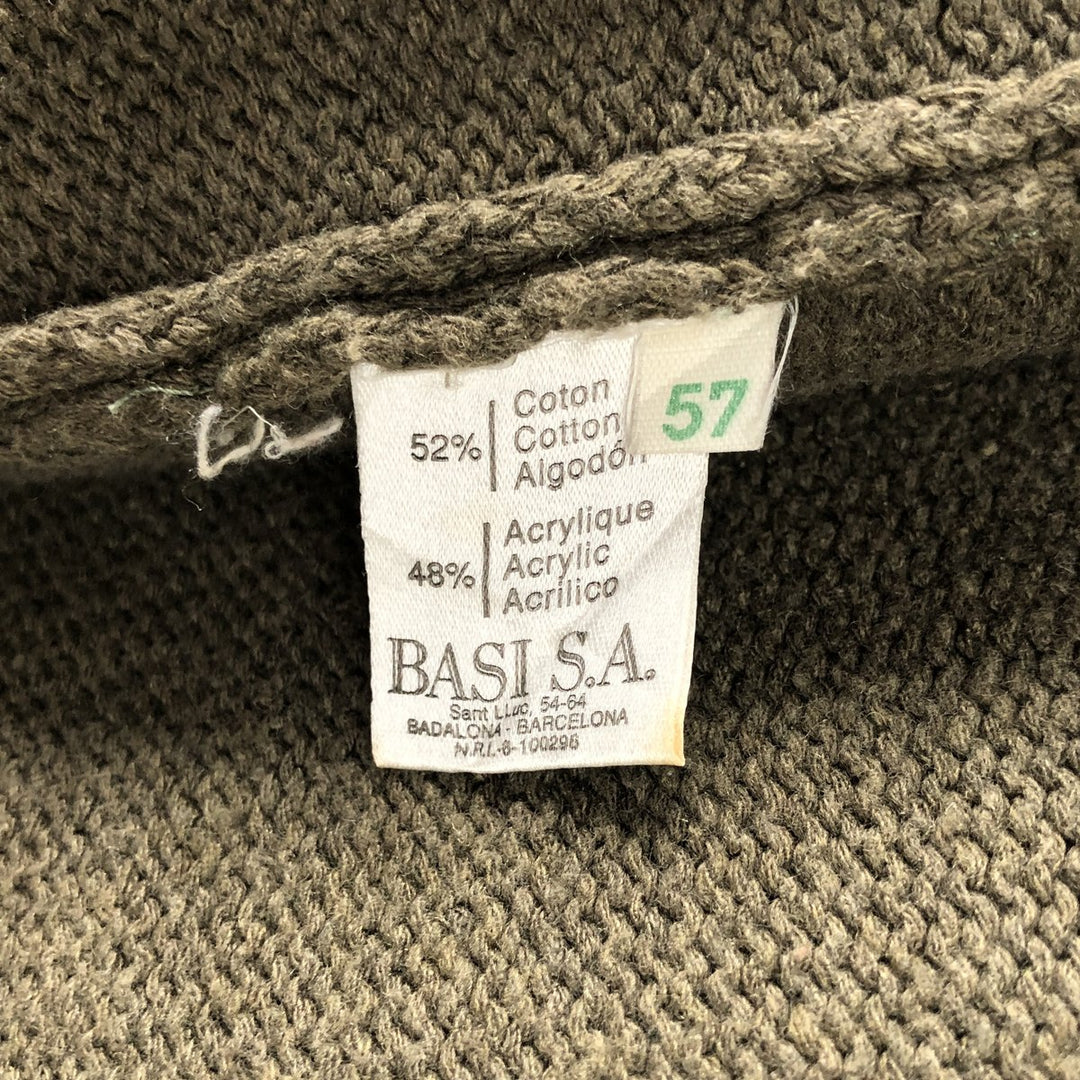 Lacoste Driver's Knit Sweater, Size 7 (Men's XXL equivalent) cotton brown type Vintage Second Hand