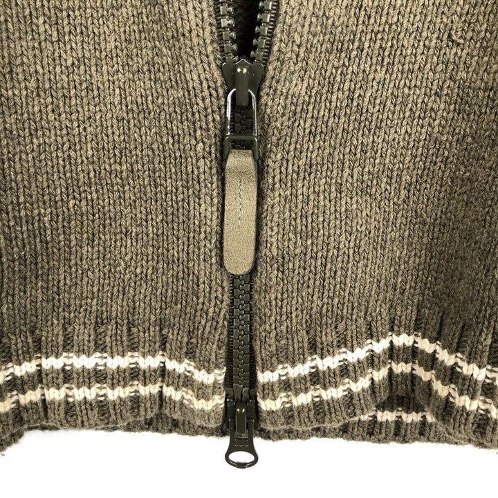 Lacoste Driver's Knit Sweater, Size 7 (Men's XXL equivalent) cotton brown type Vintage Second Hand