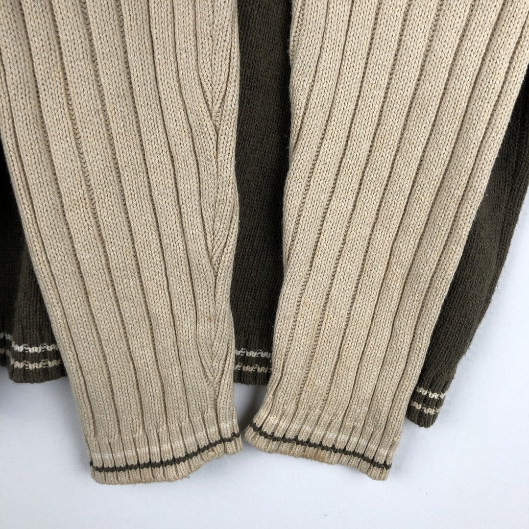 Lacoste Driver's Knit Sweater, Size 7 (Men's XXL equivalent) cotton brown type Vintage Second Hand