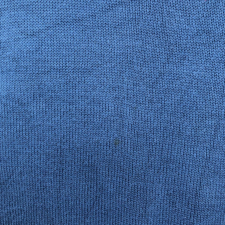 Vintage LLBean cotton knit sweater from the 80s-90s, made in the USA, men's size L equivalent. cotton blue type Vintage Second Hand