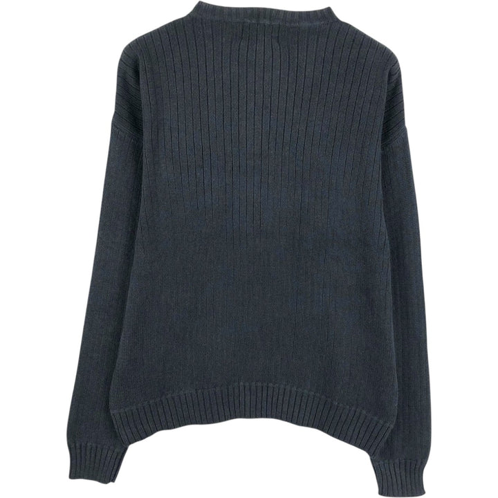 Ralph Lauren CHAPS cotton knit sweater, men's size XL cotton black type Vintage Second Hand
