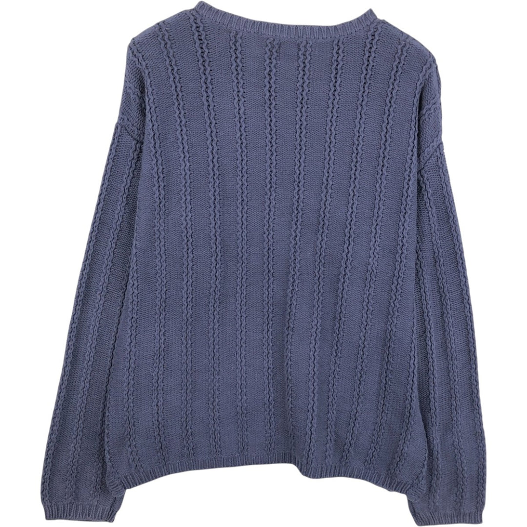 90'S GAP Vintage Cotton Knit Sweater, Men's XL cotton navy blue type Vintage Second Hand