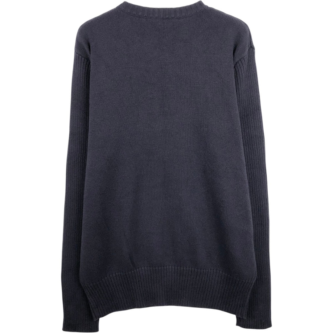 Ralph Lauren POLO JEANS COMPANY Cotton Knit Sweater, Men's Size XL (approx.) cotton black type Vintage Second Hand
