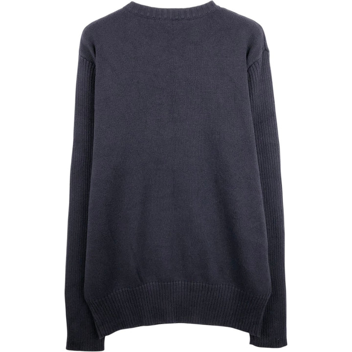 Ralph Lauren POLO JEANS COMPANY Cotton Knit Sweater, Men's Size XL (approx.) cotton black type Vintage Second Hand