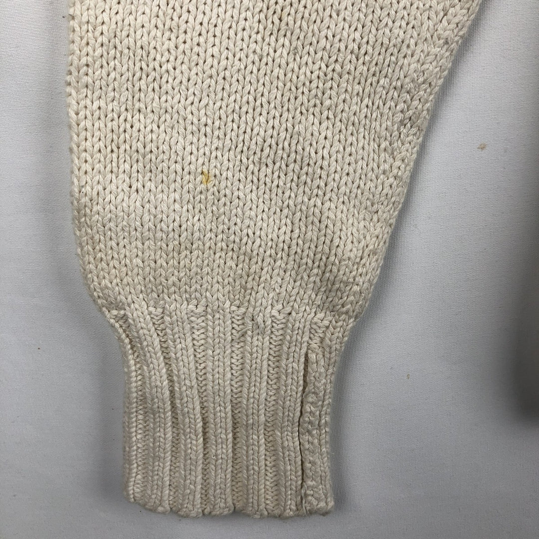 Ralph Lauren POLO by Ralph Lauren Cotton Knit Sweater, Made in China, Men's Size S (equivalent) cotton Beige type Vintage Second Hand
