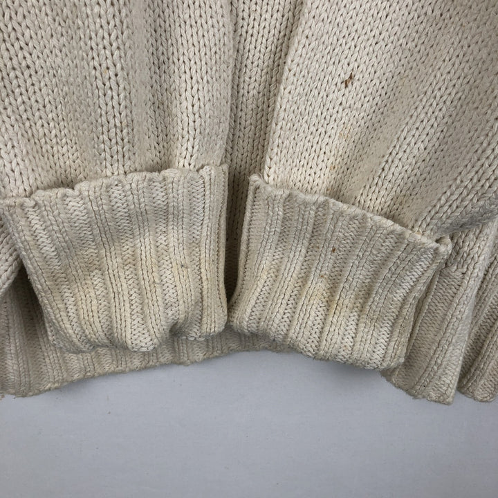 Ralph Lauren POLO by Ralph Lauren Cotton Knit Sweater, Made in China, Men's Size S (equivalent) cotton Beige type Vintage Second Hand