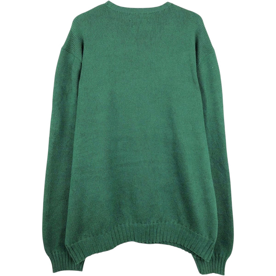 Ralph Lauren POLO by Ralph Lauren Cotton Knit Sweater Men's XXL cotton green type Vintage Second Hand